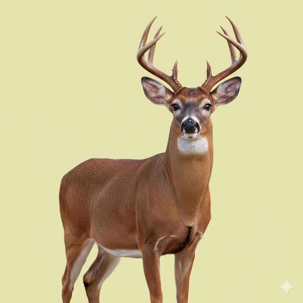 Deer (ہرن) - animals vocabulary picture with Urdu & Hindi meaning | Polylingo