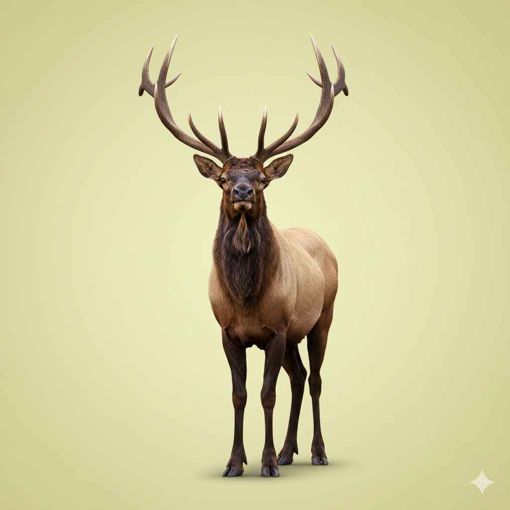 Elk (ایلک ہرن) - animals vocabulary picture with Urdu & Hindi meaning | Polylingo