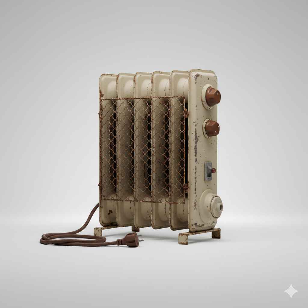 Heater (ہیٹر / گرمی پیدا کرنے والا آلہ) - electronics and gadgets vocabulary picture with Urdu & Hindi meaning | Polylingo