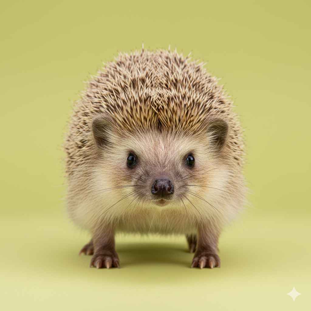 Hedgehog (کانٹے والا چھچھوندر) - animals vocabulary picture with Urdu & Hindi meaning | Polylingo