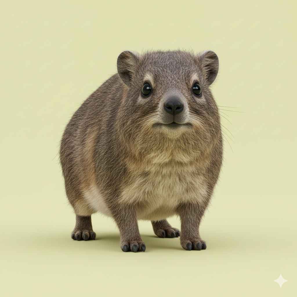 Hyrax (چھوٹا کانگرو نما جانور) - animals vocabulary picture with Urdu & Hindi meaning | Polylingo