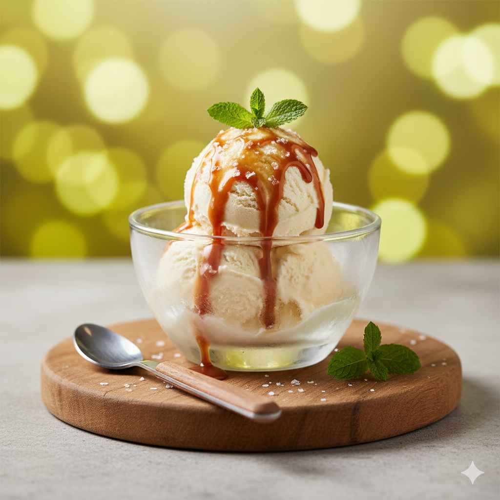 Ice_cream (آئسکریم) - food and kitchen items vocabulary picture with Urdu & Hindi meaning | Polylingo