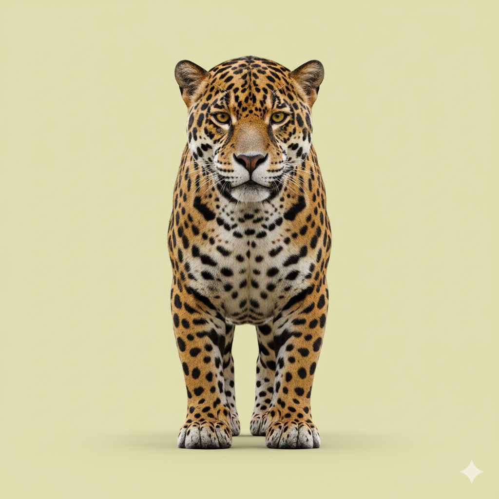 Jaguar (جیگوار) - animals vocabulary picture with Urdu & Hindi meaning | Polylingo