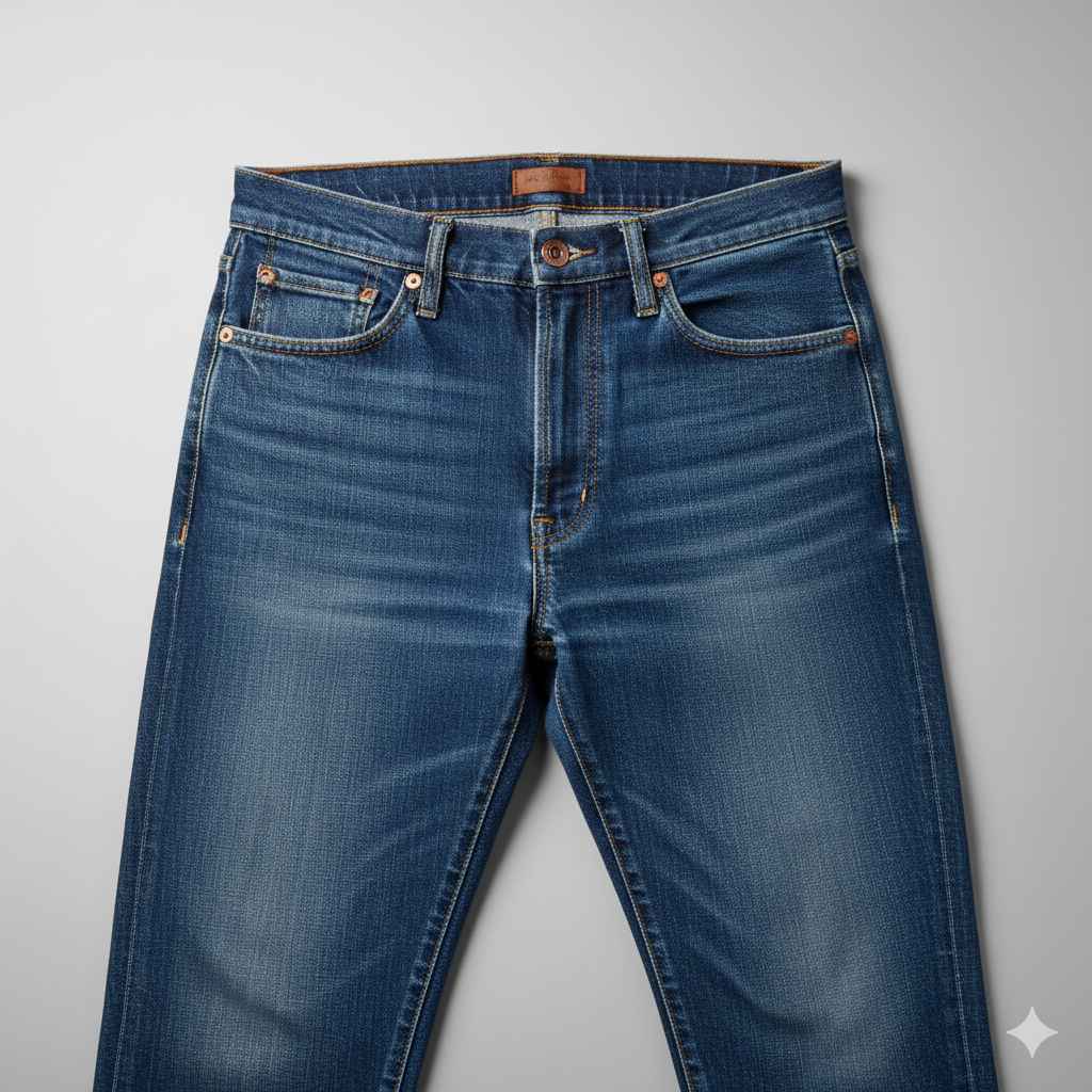Jeans (جینز) - clothing and accessories vocabulary picture with Urdu & Hindi meaning | Polylingo