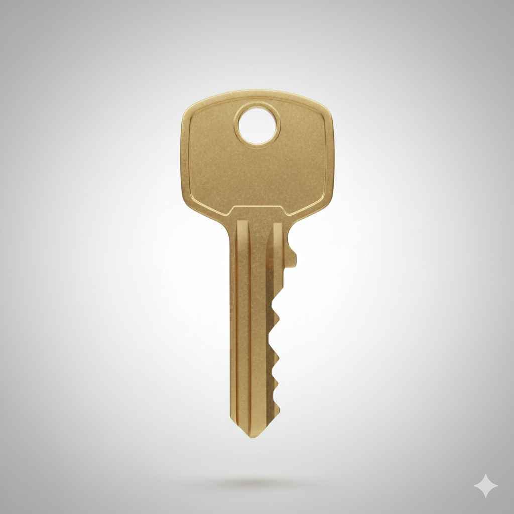 Key (چابی / کنجی / اہم) - daily use items vocabulary picture with Urdu & Hindi meaning | Polylingo