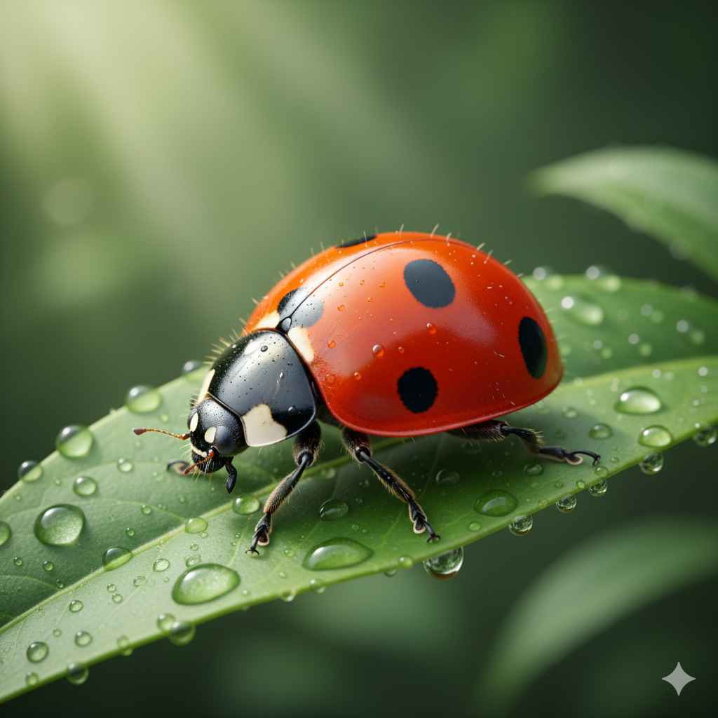 Ladybug (بِھٹ) - insects vocabulary picture with Urdu & Hindi meaning | Polylingo
