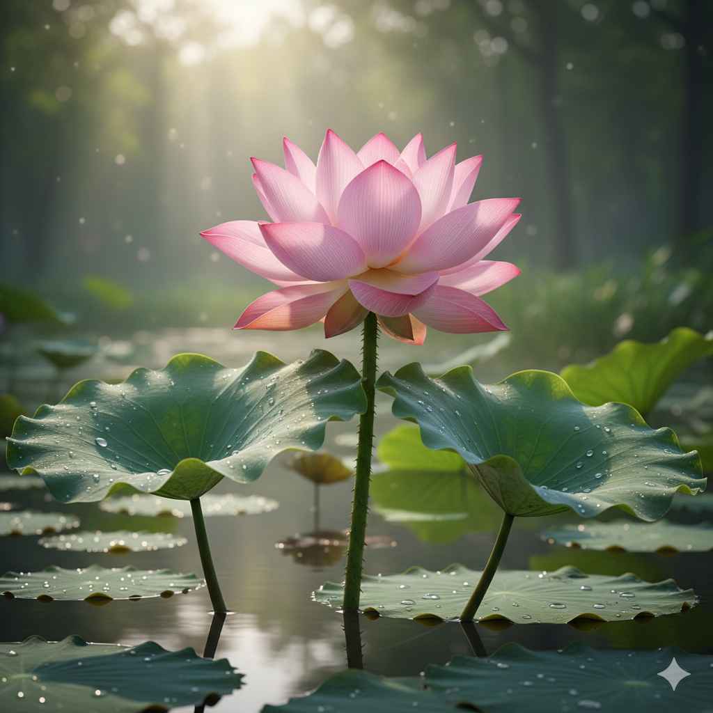 Lotus (کمل) - plants vocabulary picture with Urdu & Hindi meaning | Polylingo