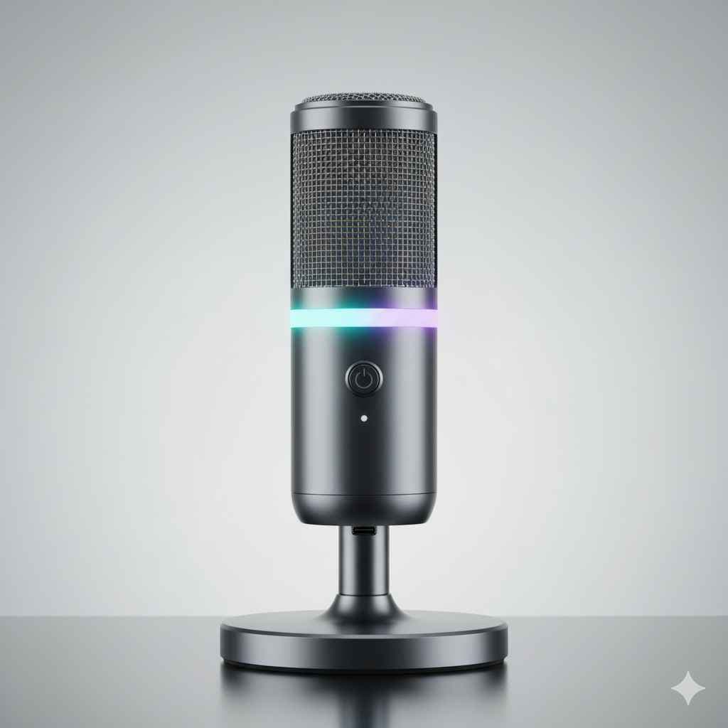 Microphone (مائیکرو فون / مائیک) - electronics and gadgets vocabulary picture with Urdu & Hindi meaning | Polylingo