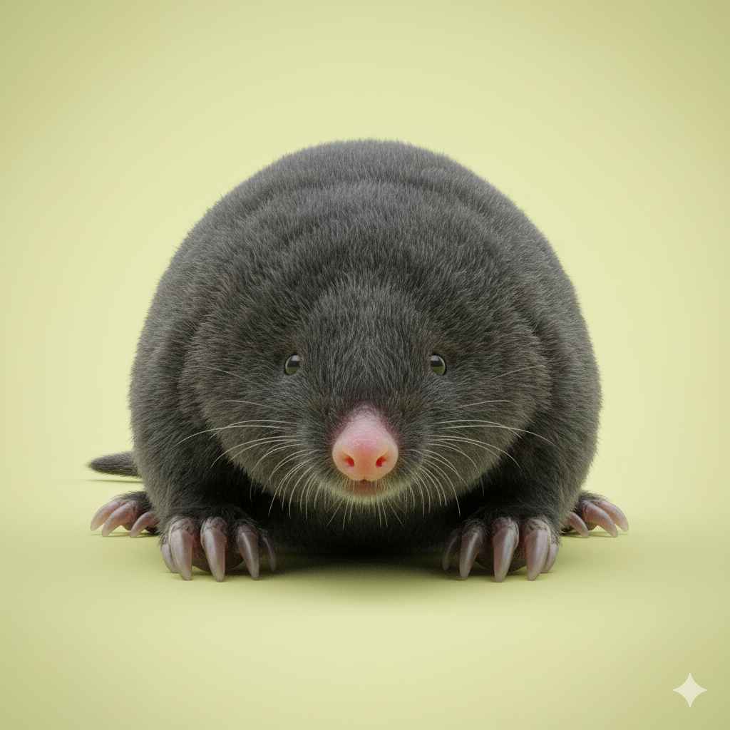 Mole (چھچھوندر) - animals vocabulary picture with Urdu & Hindi meaning | Polylingo
