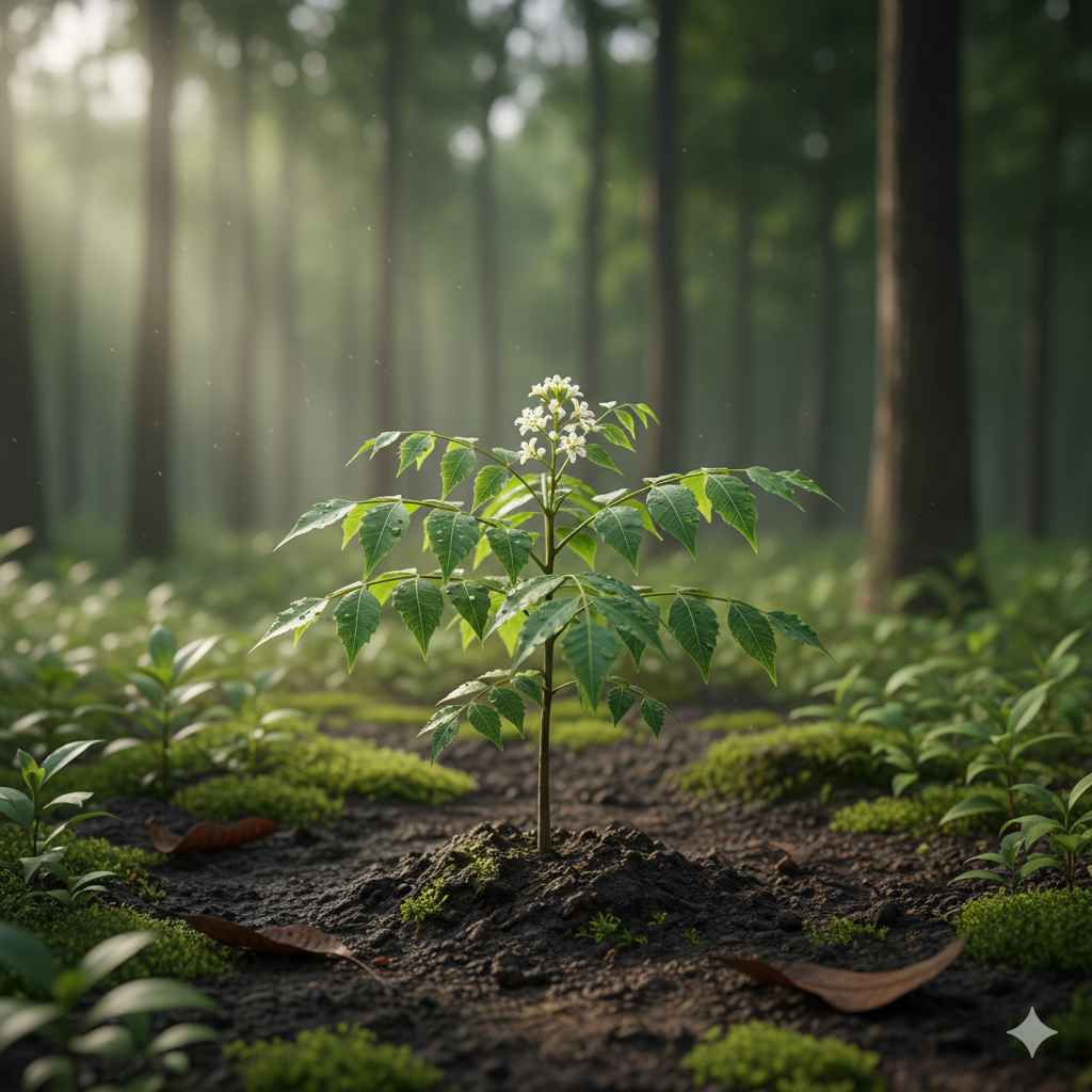 Neem (نیم) - plants vocabulary picture with Urdu & Hindi meaning | Polylingo