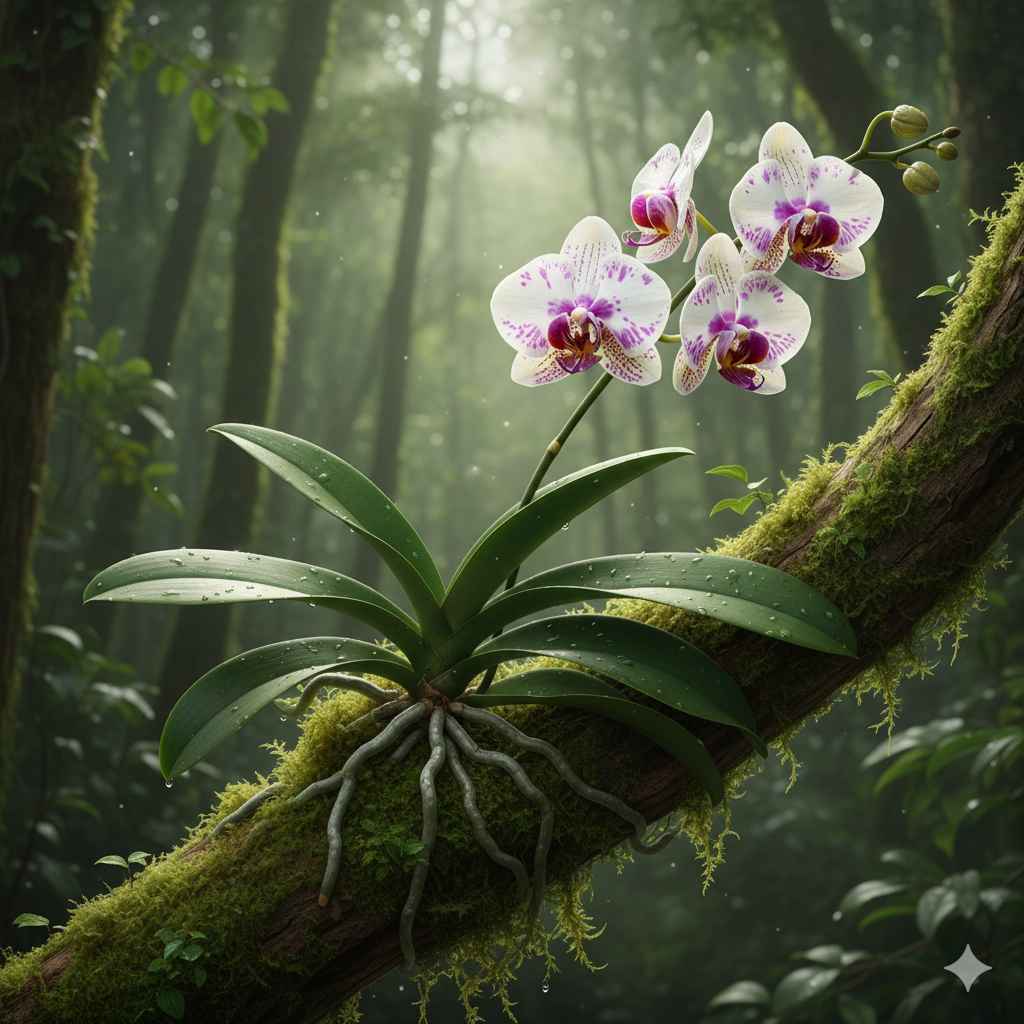 Orchid (آرکڈ) - plants vocabulary picture with Urdu & Hindi meaning | Polylingo