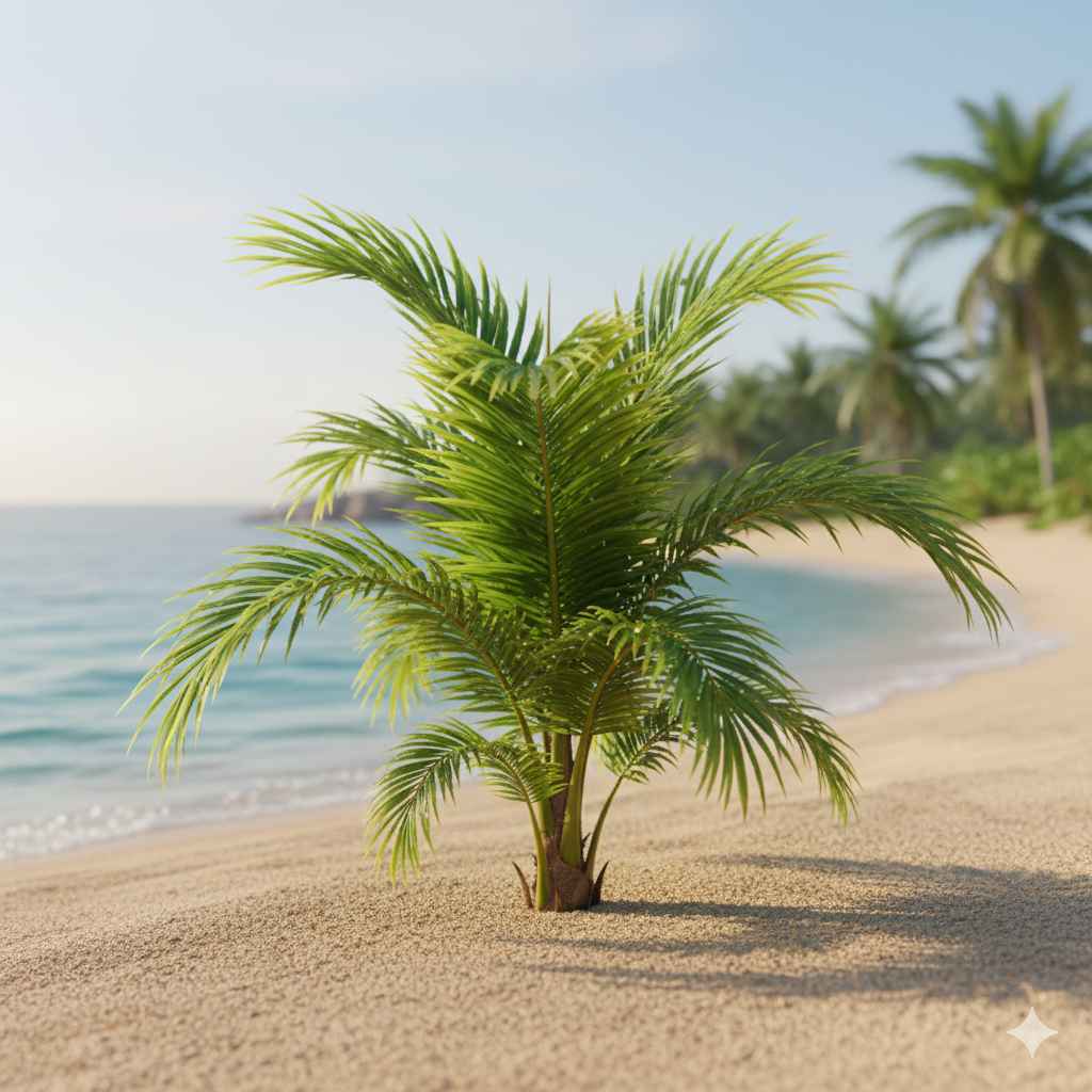 Palm_tree (کھجور کا درخت) - plants vocabulary picture with Urdu & Hindi meaning | Polylingo