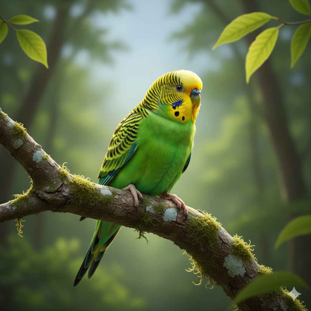 Parakeet (طوطا / چھوٹی طوطی) - birds vocabulary picture with Urdu & Hindi meaning | Polylingo