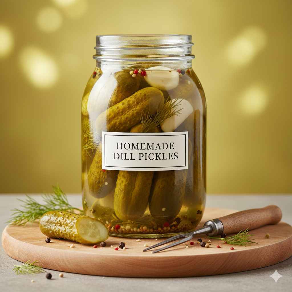 Pickle (اچار) - food and kitchen items vocabulary picture with Urdu & Hindi meaning | Polylingo