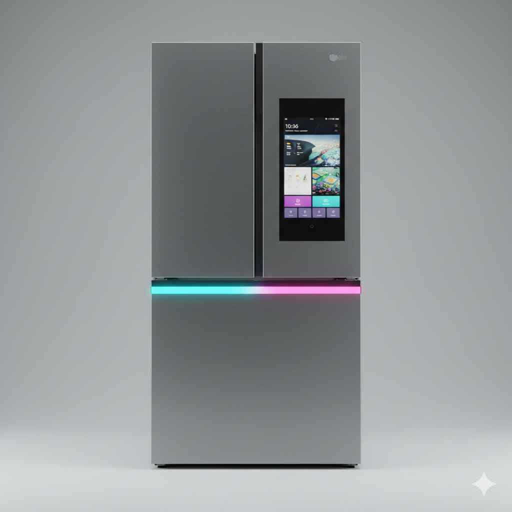 Refrigerator (ریفریجریٹر / فریج) - electronics and gadgets vocabulary picture with Urdu & Hindi meaning | Polylingo