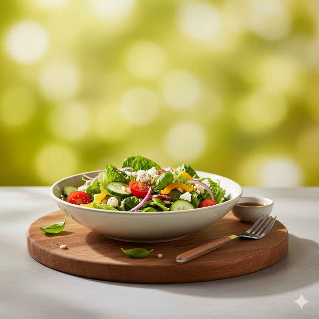 Salad (سلاد) - food and kitchen items vocabulary picture with Urdu & Hindi meaning | Polylingo