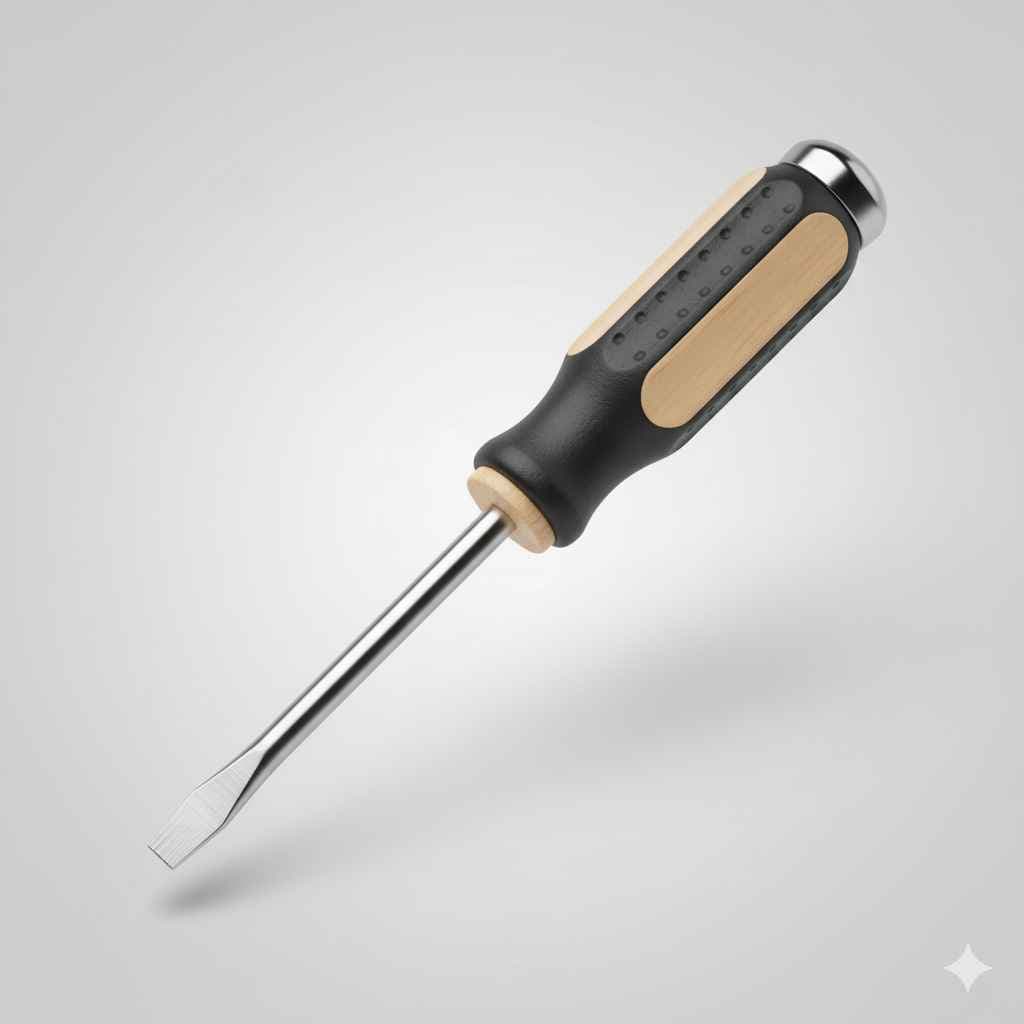 Screwdriver (پیچ کس / سکرُو ڈرائیور) - electronics and gadgets vocabulary picture with Urdu & Hindi meaning | Polylingo