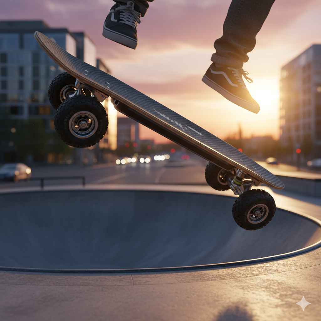 Skateboard (اسکیٹ بورڈ) - vehicles vocabulary picture with Urdu & Hindi meaning | Polylingo