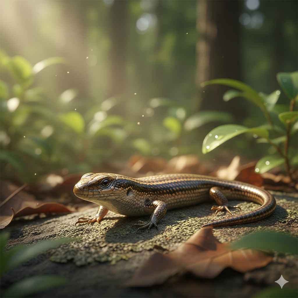 Skink (چھپکلی نما رینگنے والا جانور) - reptiles vocabulary picture with Urdu & Hindi meaning | Polylingo