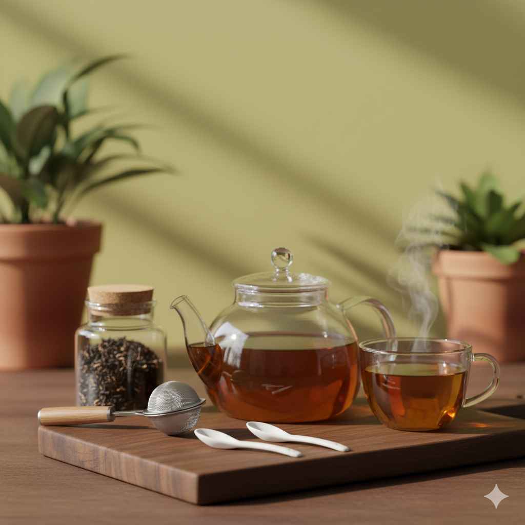 Tea (چائے) - food and kitchen items vocabulary picture with Urdu & Hindi meaning | Polylingo