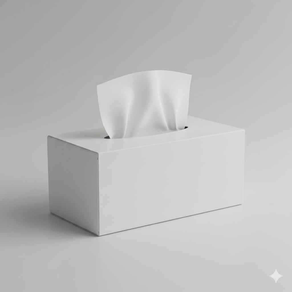 Tissue (ٹشو) - bathroom and personal care vocabulary picture with Urdu & Hindi meaning | Polylingo