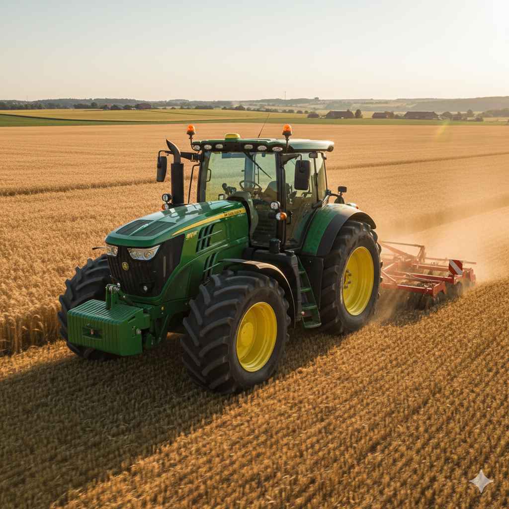 Tractor (ٹریکٹر) - vehicles vocabulary picture with Urdu & Hindi meaning | Polylingo