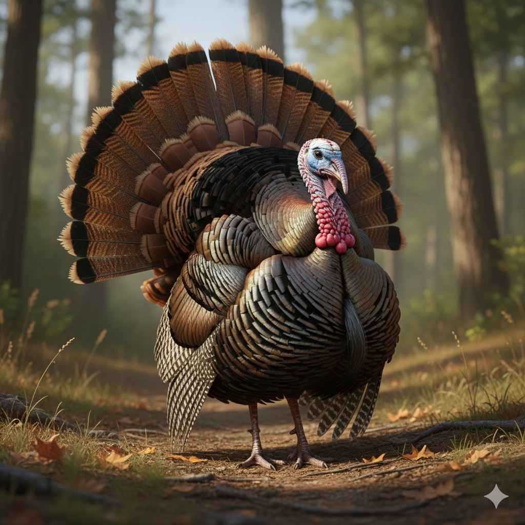 Turkey (ٹرکی / ایک قسم کا بڑا پالتو مرغ) - birds vocabulary picture with Urdu & Hindi meaning | Polylingo