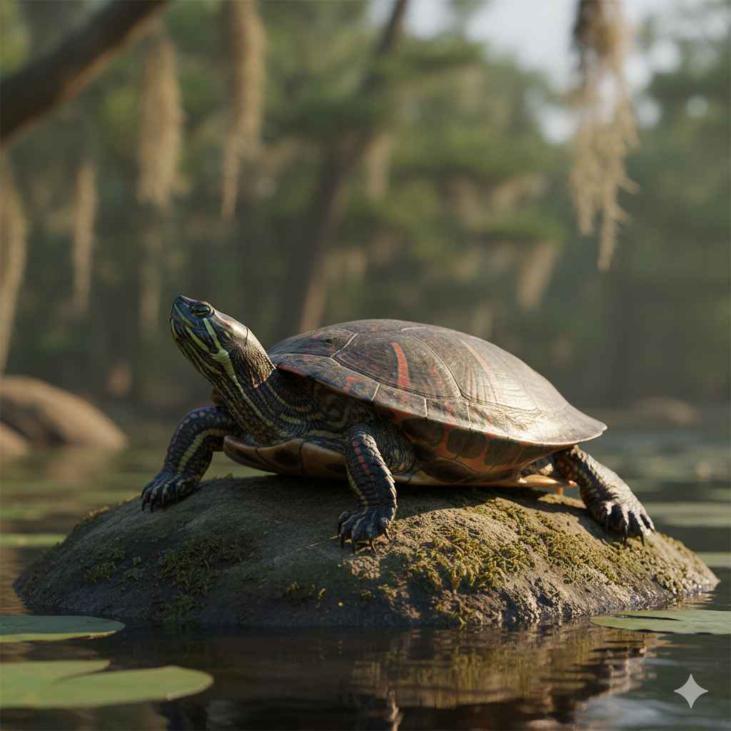 Turtle (کچھوا) - sea animals vocabulary picture with Urdu & Hindi meaning | Polylingo