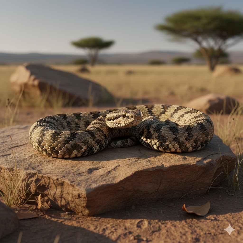 Viper (وبری سانپ) - reptiles vocabulary picture with Urdu & Hindi meaning | Polylingo