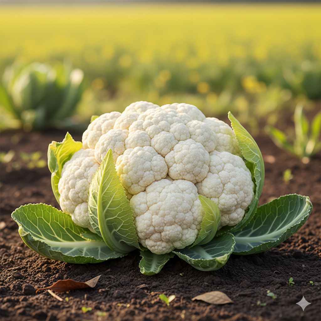 Cauliflower picture - Learn cauliflower in English and Urdu (گوبھی) Cauliflower (گوبھی) - vegetables vocabulary picture with Urdu & Hindi meaning | Polylingo