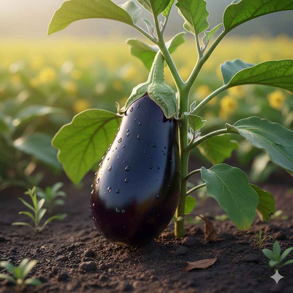 Eggplant picture - Learn eggplant in English and Urdu (بینگن) Eggplant (بینگن) - vegetables vocabulary picture with Urdu & Hindi meaning | Polylingo