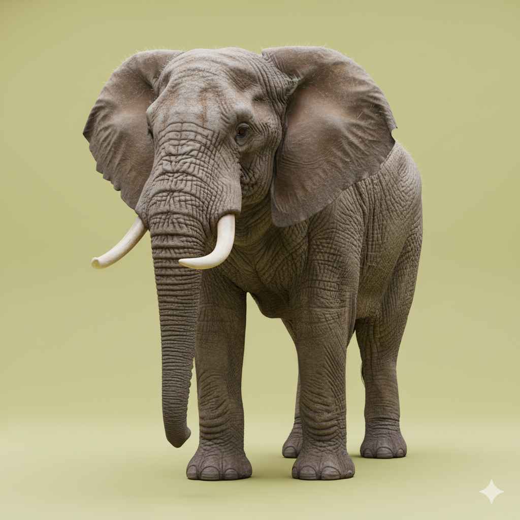 Elephant Elephant (ہاتھی) - Large wild animal