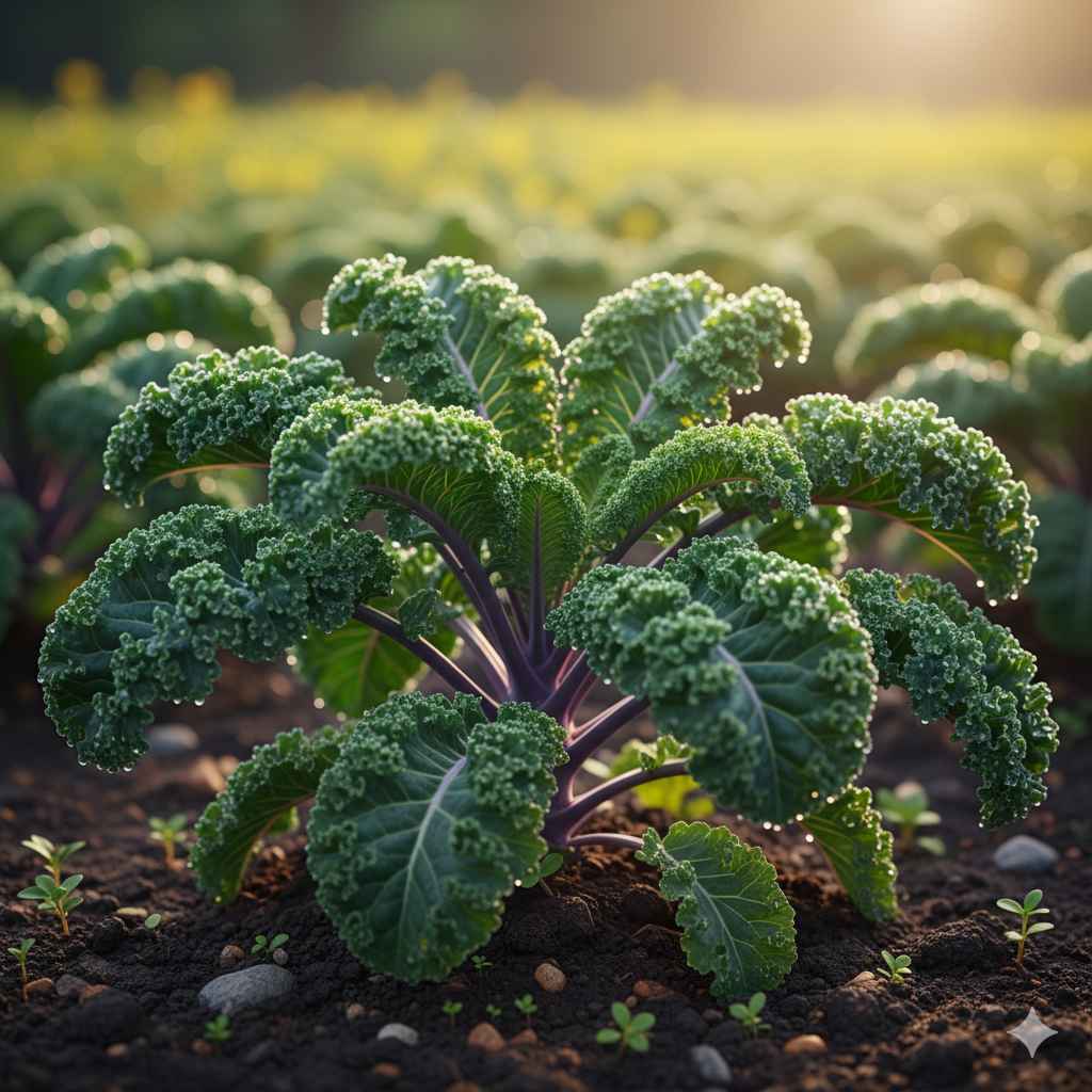 Kale picture - Learn kale in English and Urdu (کرم کلا) Kale (کرم کلا) - vegetables vocabulary picture with Urdu & Hindi meaning | Polylingo