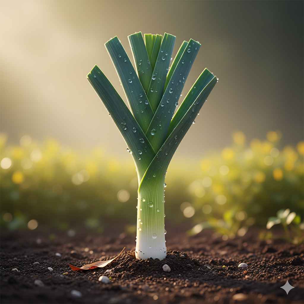 Leek picture - Learn leek in English and Urdu (لہسن پات) Leek (لہسن پات) - vegetables vocabulary picture with Urdu & Hindi meaning | Polylingo