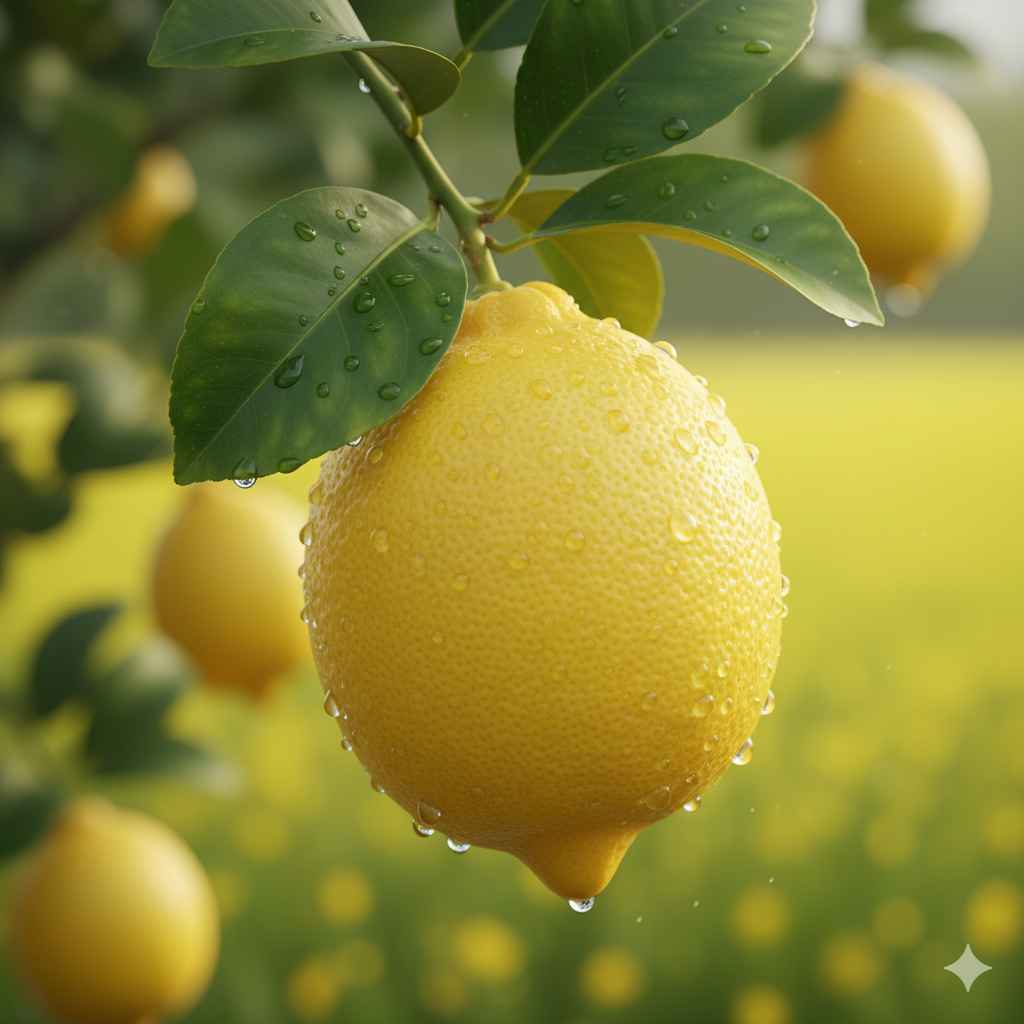 Lemon picture - Learn lemon in English and Urdu (لیموں) Lemon (لیموں) - fruits vocabulary picture with Urdu & Hindi meaning | Polylingo