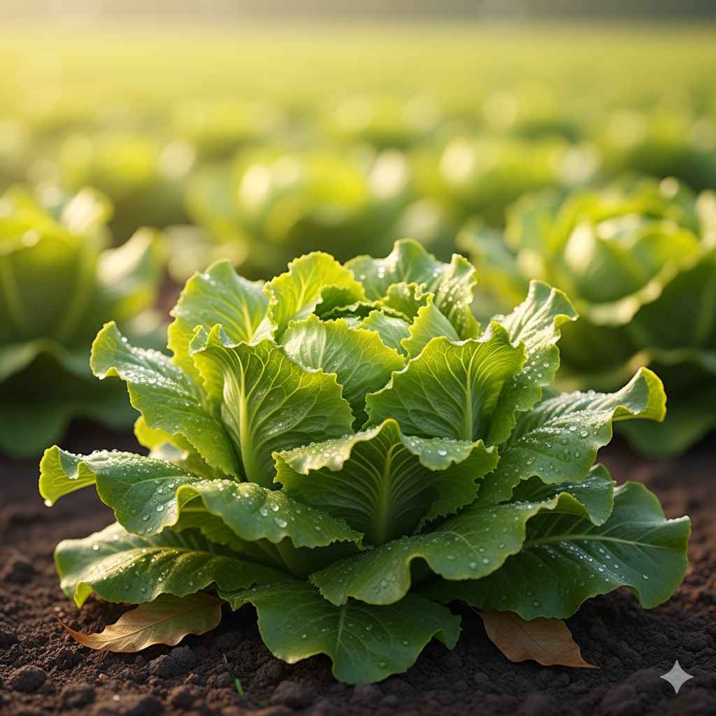 Lettuce picture - Learn lettuce in English and Urdu (سلاد پتہ) Lettuce (سلاد پتہ) - vegetables vocabulary picture with Urdu & Hindi meaning | Polylingo