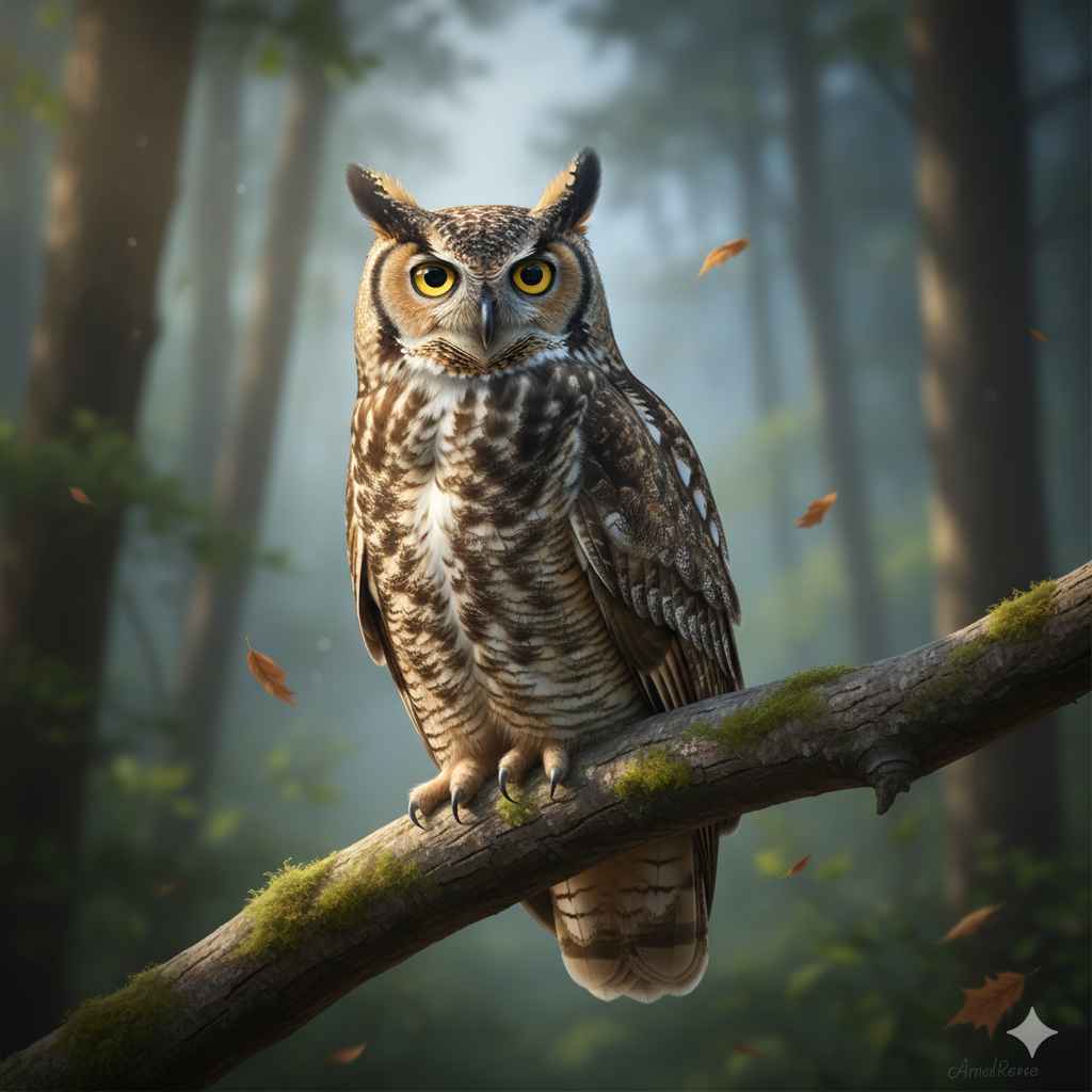 Owl Owl (الو) - Nocturnal bird picture