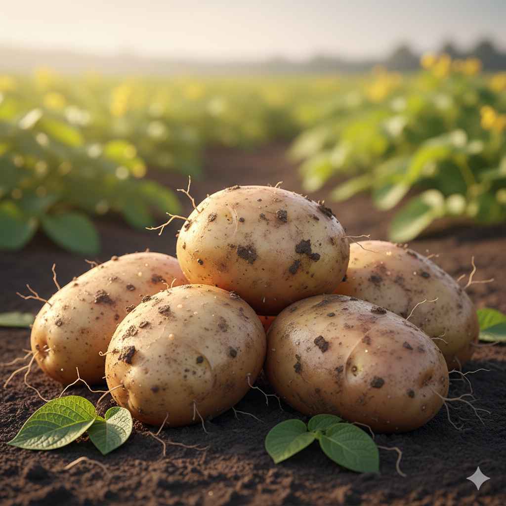 Potato picture - Learn potato in English and Urdu (آلو) Potato (آلو) - vegetables vocabulary picture with Urdu & Hindi meaning | Polylingo