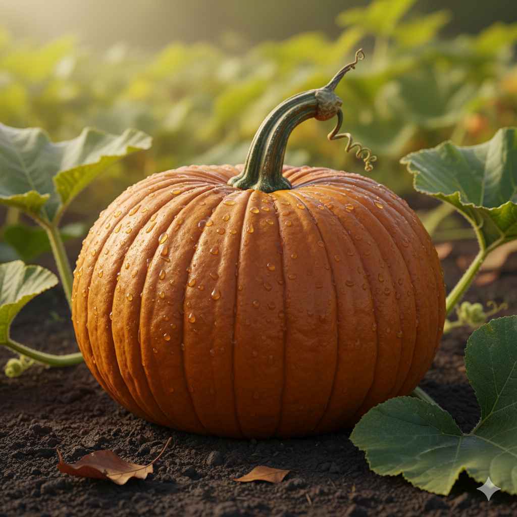 Pumpkin picture - Learn pumpkin in English and Urdu (کدو) Pumpkin (کدو) - vegetables vocabulary picture with Urdu & Hindi meaning | Polylingo
