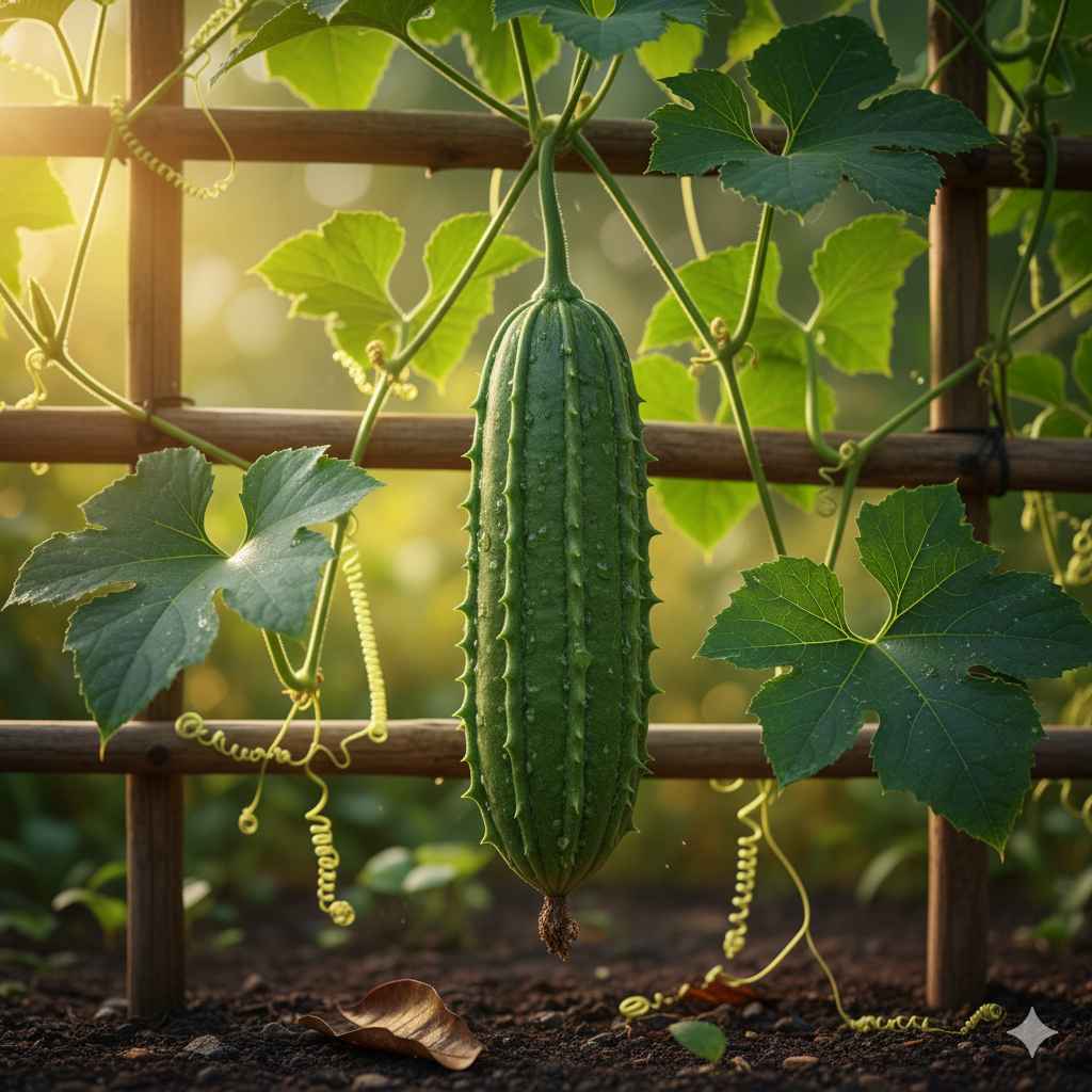 Ridge_gourd picture - Learn ridge_gourd in English and Urdu (ریں کا سیٹھ) Ridge_gourd (ریں کا سیٹھ) - vegetables vocabulary picture with Urdu & Hindi meaning | Polylingo