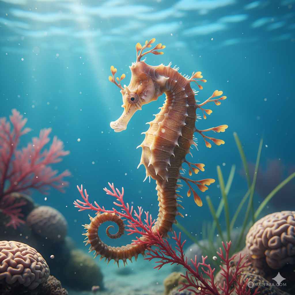 Seahorse Seahorse (سمندری گھوڑا) - Ocean animal picture