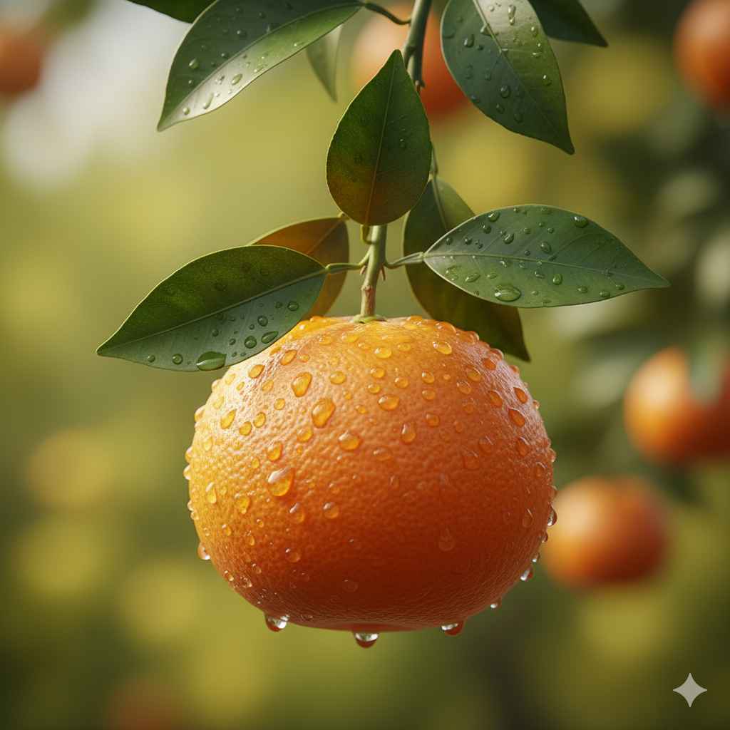 Tangerine picture - Learn tangerine in English and Urdu (سنگترا / ٹینجرین) Tangerine (سنگترا / ٹینجرین) - fruits vocabulary picture with Urdu & Hindi meaning | Polylingo